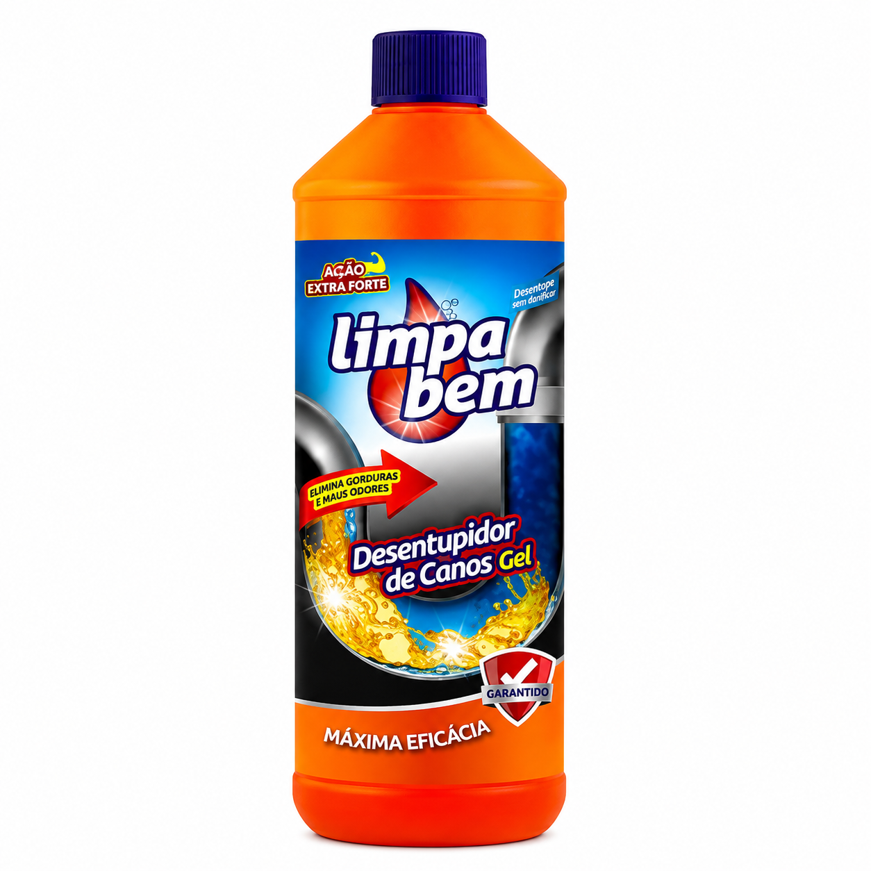 LIMPA BEM DESENTUPIDOR DE CANOS GEL 1LT