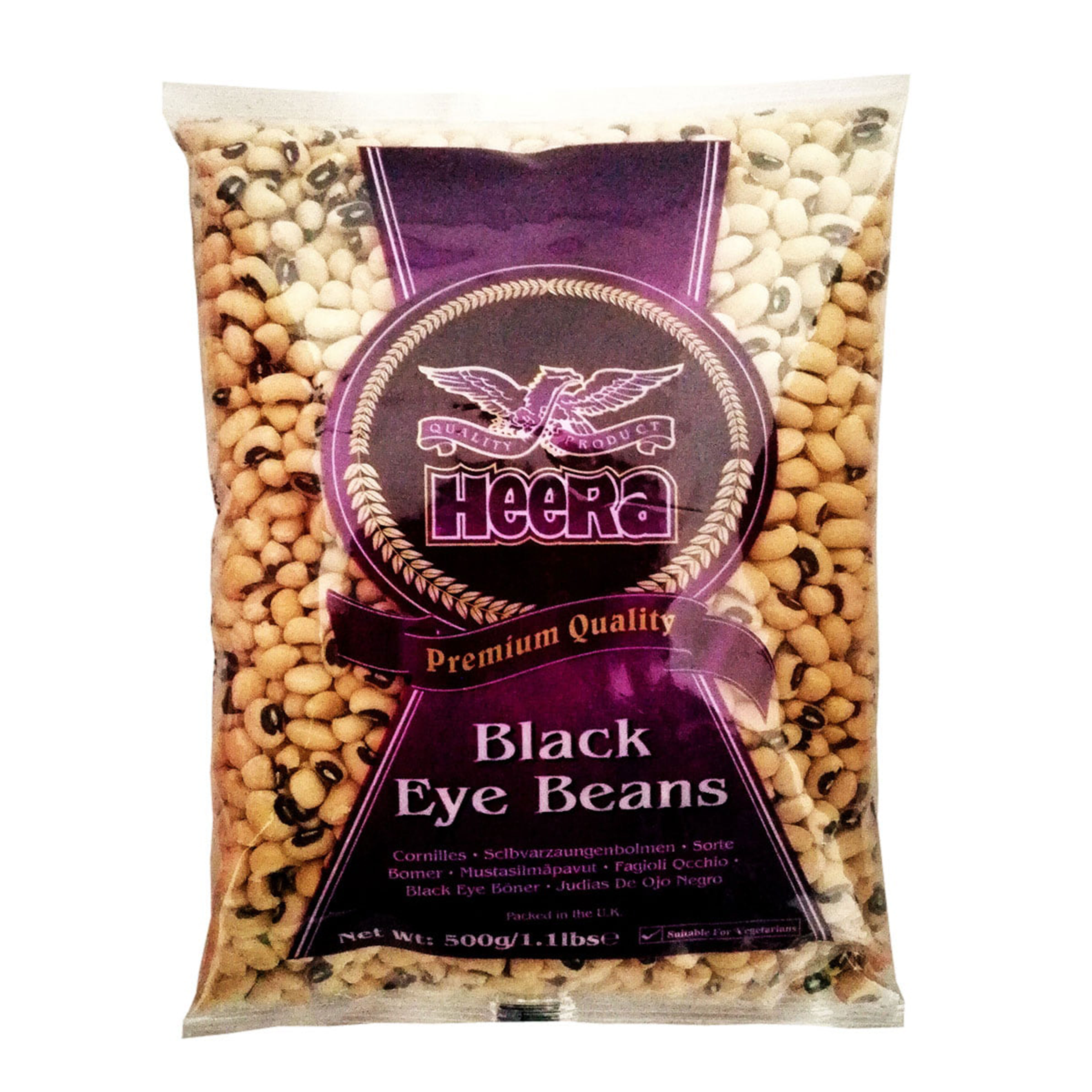 HEERA BLACK EYE BEANS 500G