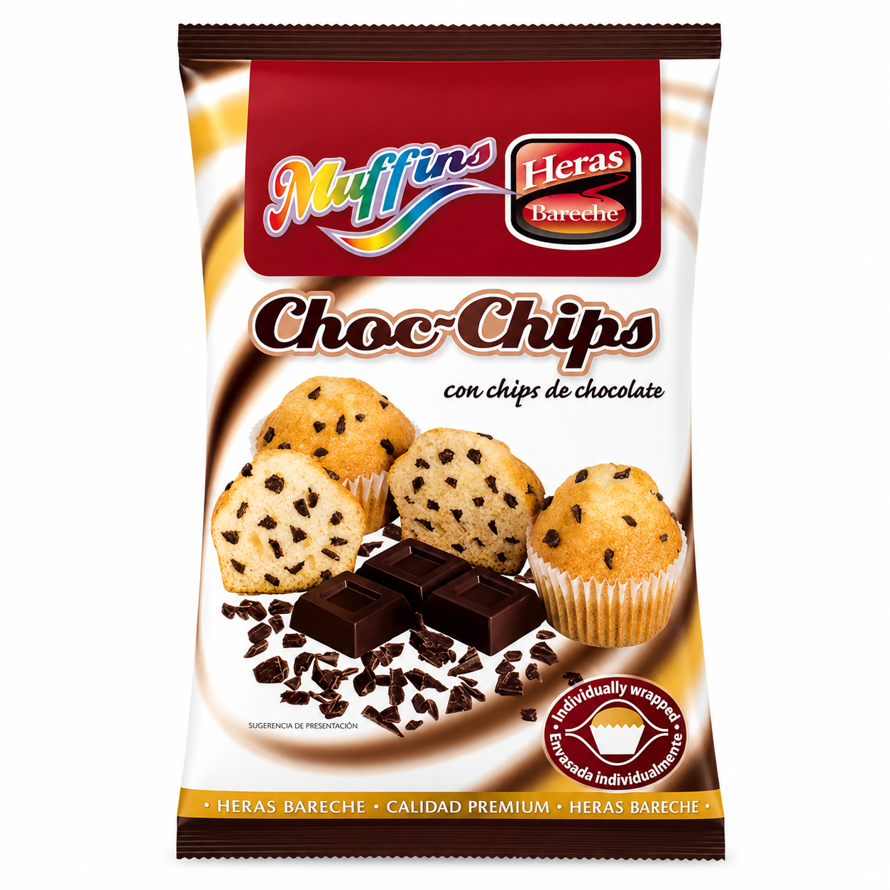HERAS MINI MUFFINS CHOCO CHIPS 225G