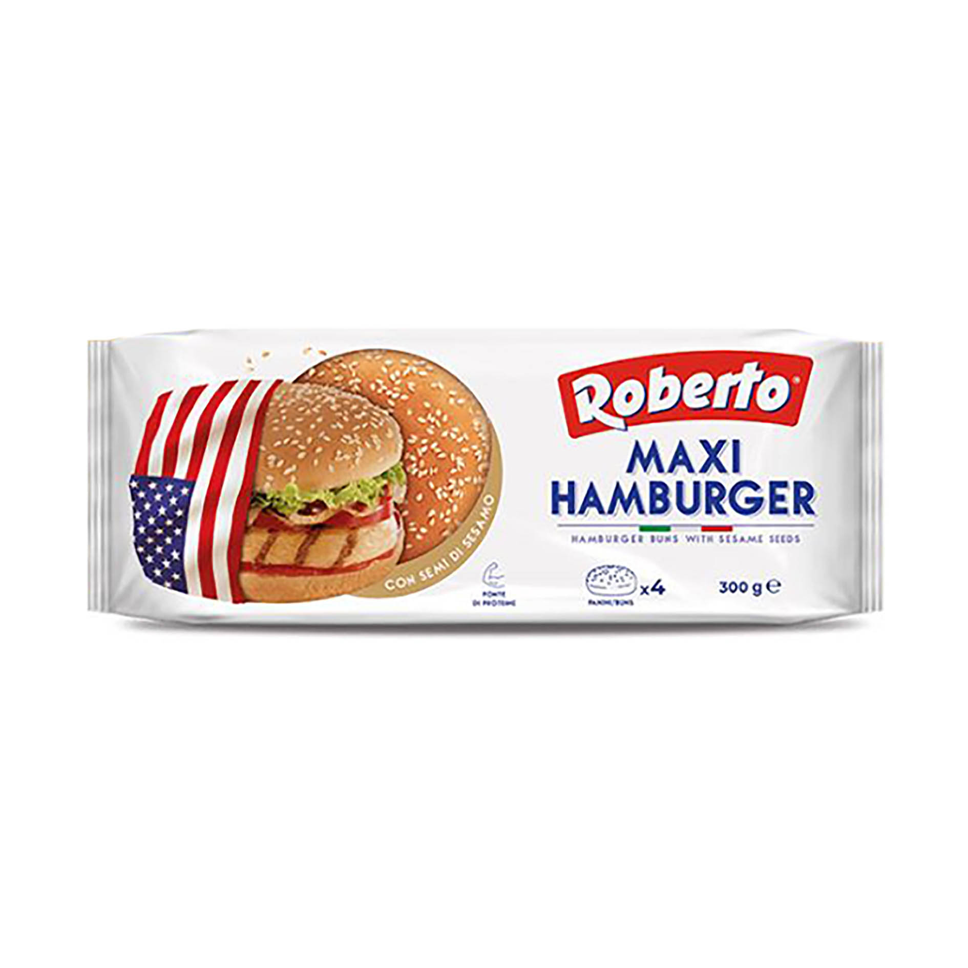 MAXI PAO HAMBURGER SESAME 300G