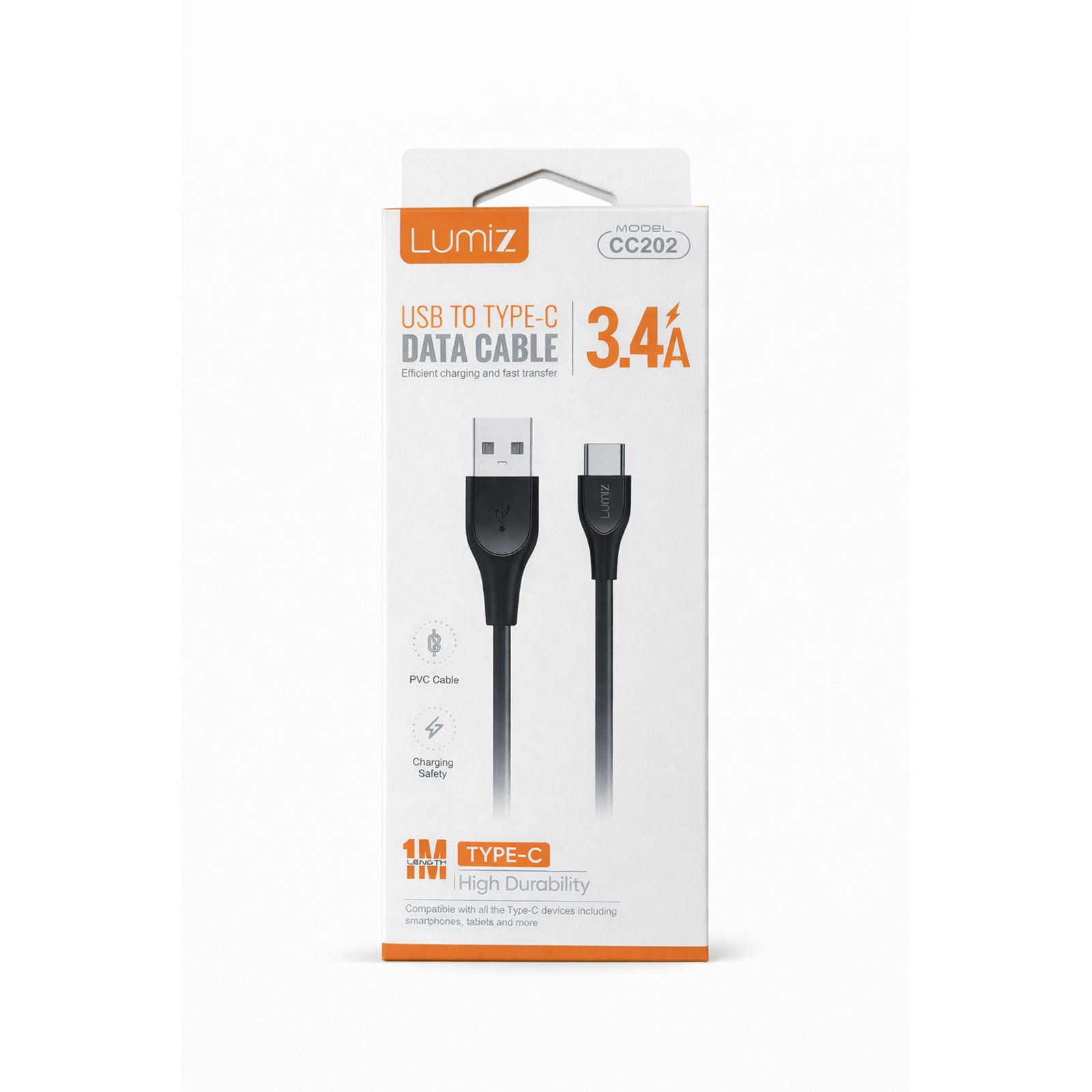 LUMIZ 3.4A 1M D-C USB-T.C B