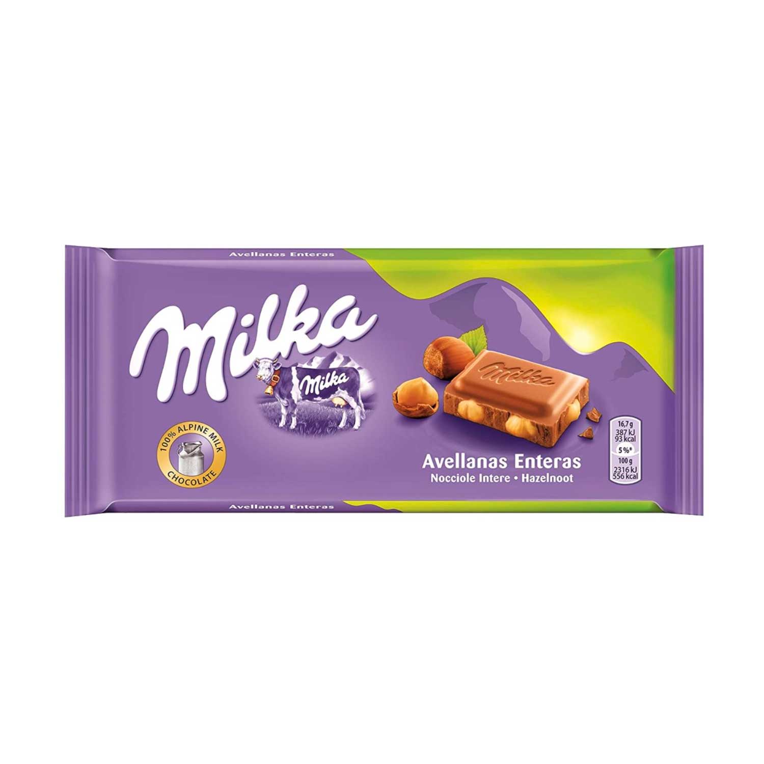 Milka chocolate avellana enteras 17x90g (40227)