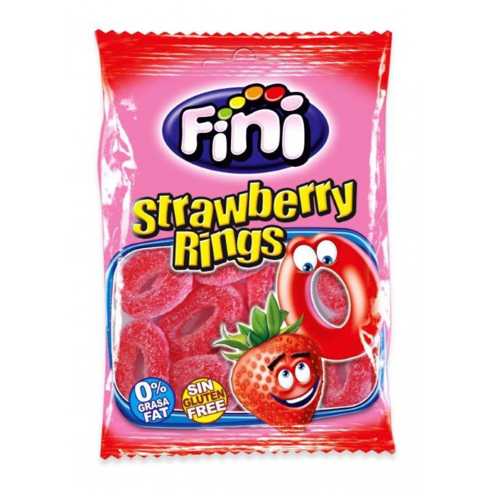 FINI STRAWBERRY RINGS 90G