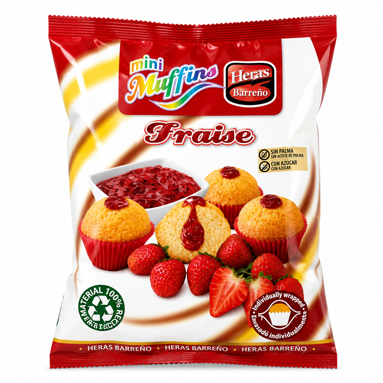 HERAS MINI MUFFINS FRAISE 245G (21103)
