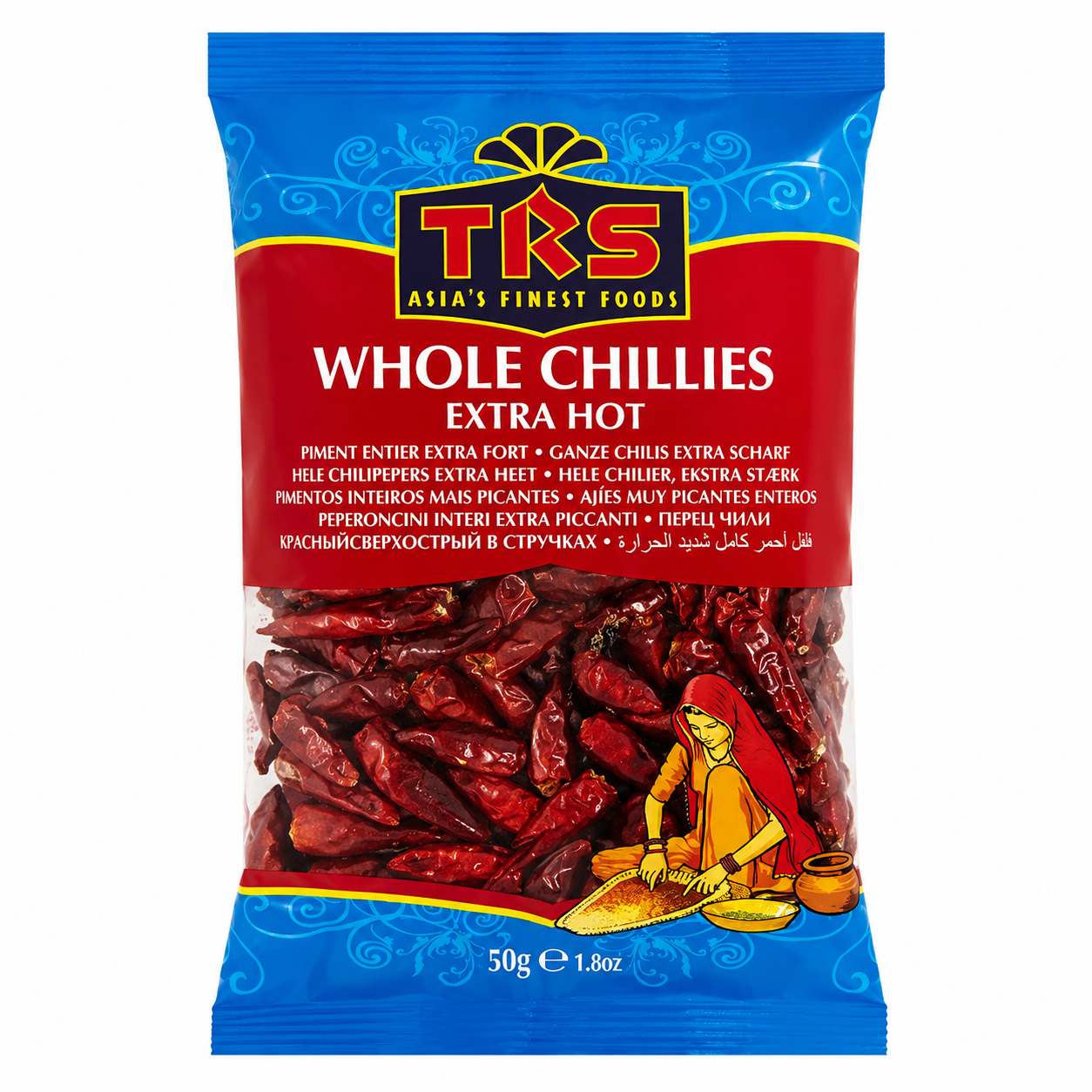 TRS CHILLIES WHOLE EXTRA HOT 50G
