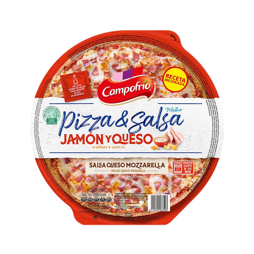 PIZZA FIAMMA E QUEIJO 360G