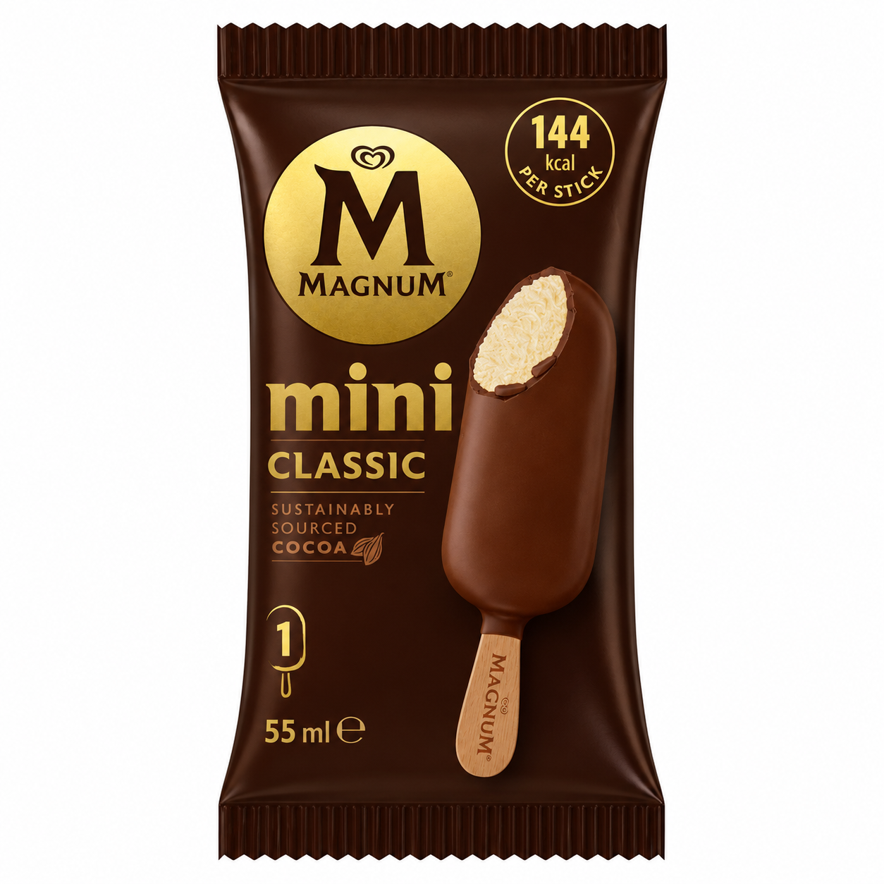 MINI MAGNUM CHOCO ICE CREAM 55ML
