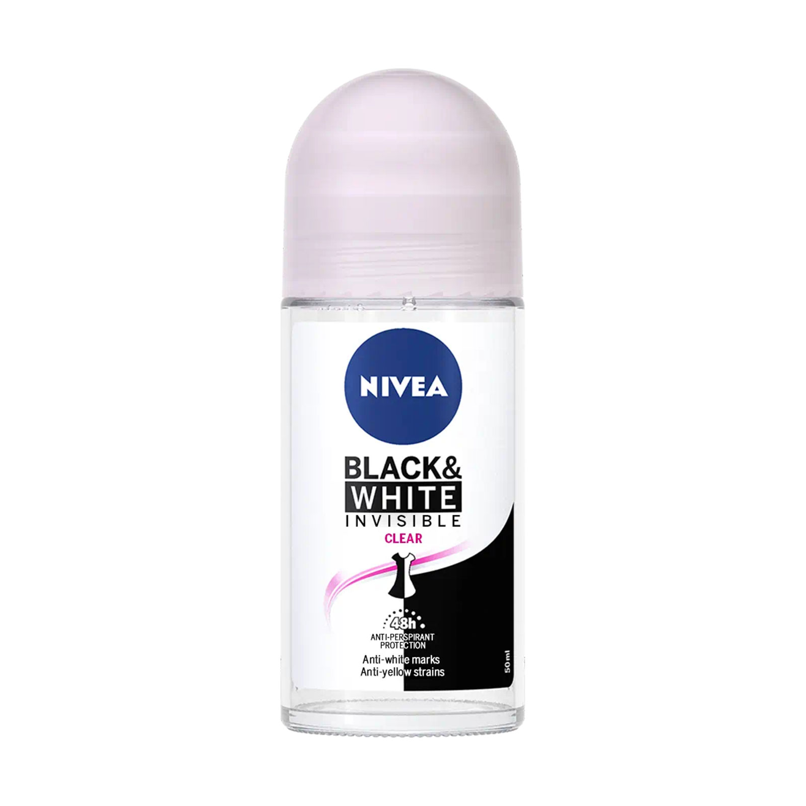 NIVEA BLACK & WHITE CLEAR DEODORANT 50ML [TA]