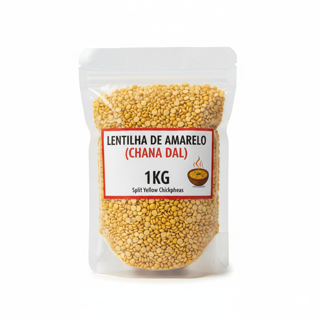 LENTILHA DE AMARELO (CHANA DAL) 1KG