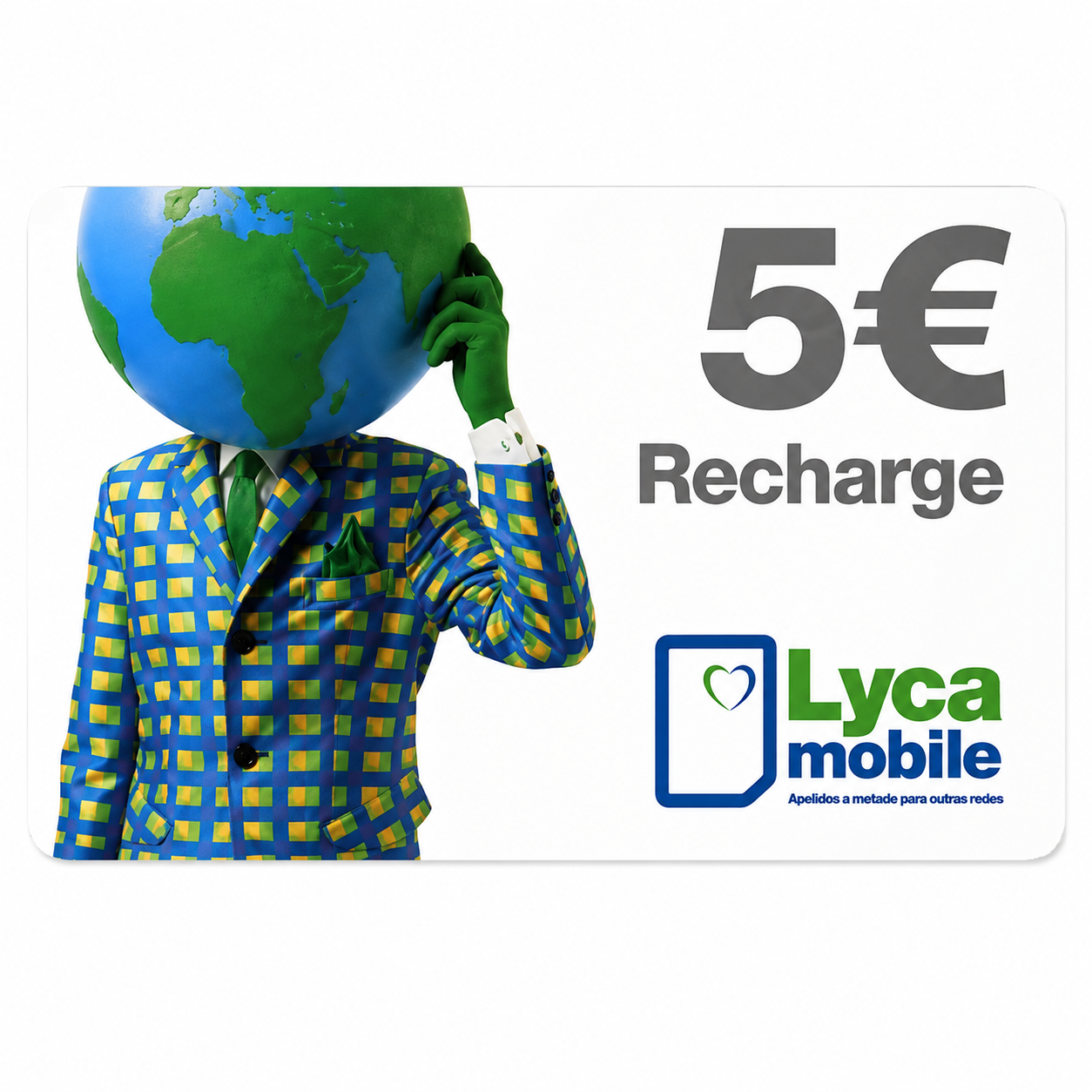 LYCA MOBILE 5 EURO RECHARGE CARD