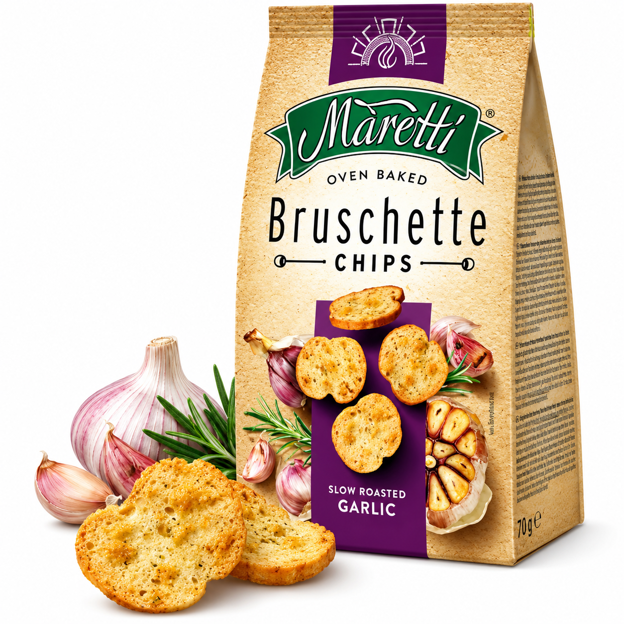 MARETTI BRUSCHETTE ALHO TORR 70G
