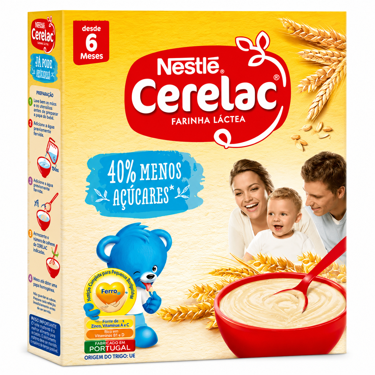 NESTLE CERELAC TRIGO SEM LEITE 250G
