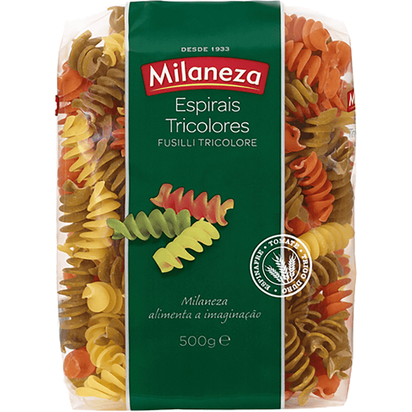 MILANEZA ESPIRAIS TRICOLORE 500G